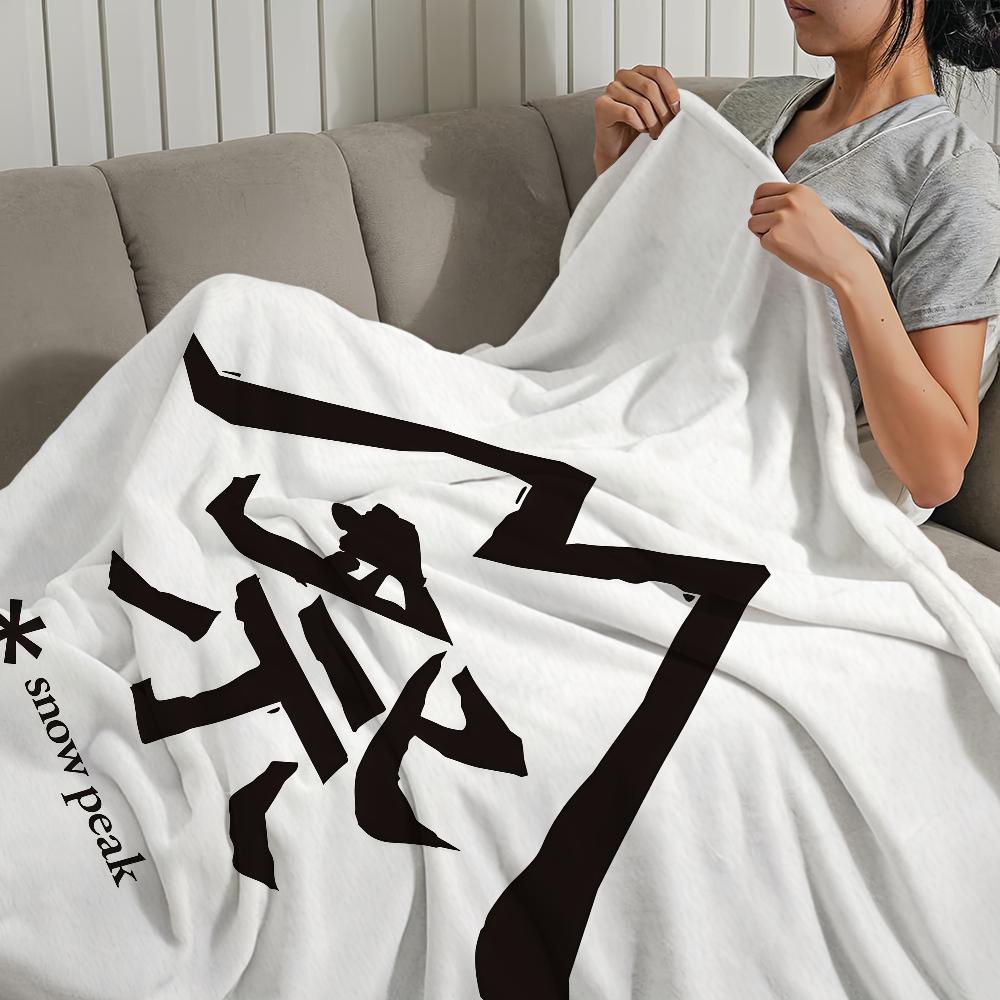 Fashion Outdoor S-Snow P-Peak Blanket Blanket for Couch Sofa Travel Home Picni Flannel Blanket birthday gift Warm Comfortable
