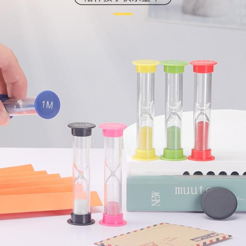 Easy Carry Adjustable Sand Timer Accurately Measure Time from Half Minutes to Ten Minutes Sandglasses Toothbrush Timer