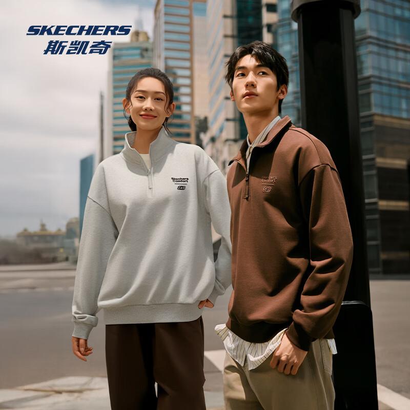 Skechers Unisex Soft Warm Polo Collar Sweatshirt L325U022 L 100 4450₽