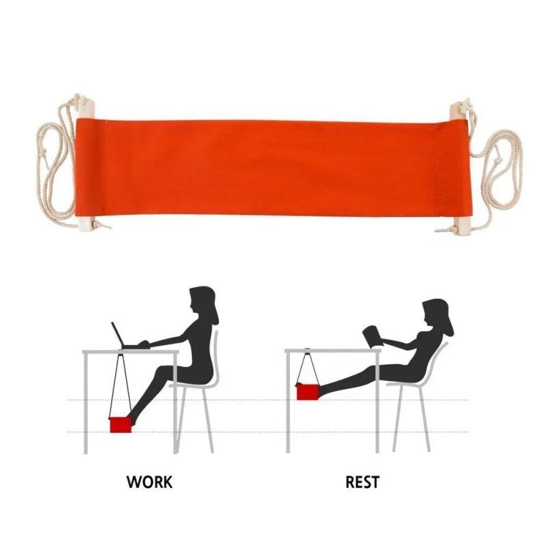 Creative Foot Hammock Portable Office Table Hanging Feetrest Pad Foldable Lazy Rest Foot Mat Universal Feet Pad Accessories
