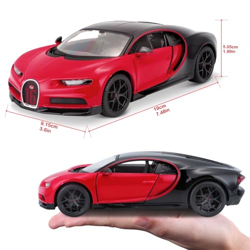 Maisto 1/24 Bugatti Chiron Sport Red / Diecast Model Car, Finished Product 31524
