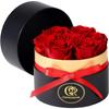Flores Roses Forever para Entrega - 7 Rosas Preservadas Forever em Caixa, Flores Preservadas Presentes Aniversário Presente de Aniversário para Mãe Avó Esposa Mulheres