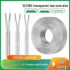 Transparent Sheath UL2464 Wire LED Power Cord Neon Chandelier - Sizes 28/26/24/22/20/18-2C