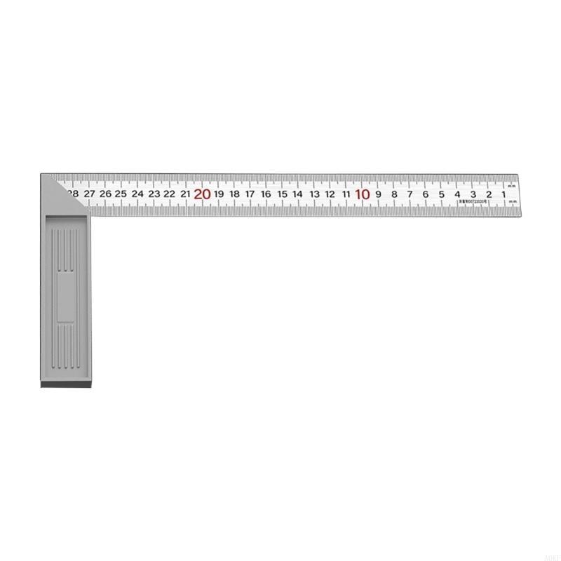 Clear Scale Square Angles Ruler Tool For Craftsmen Builders Accurate Measurement A0KF