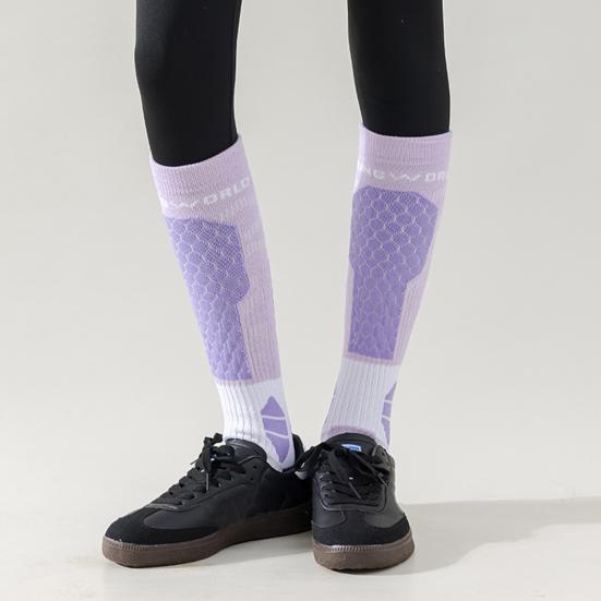 Winter Ski Socks Men Women Thickened Warm Compression Sports Socks Thermal Knee High Socks for Mountaineering Snowboarding Skiing