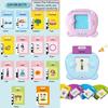 Talking Flash Cards for Kids Early Learning Educational Toy with Audio Sounds Montessori Language Development Toddler Flashcards
