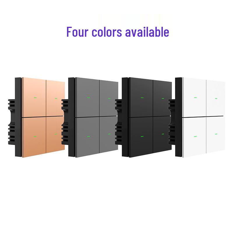 Xiaodu 4-Button Smart Switch with Xiao Ai and Mijia App Integration White zero-fire version one-button