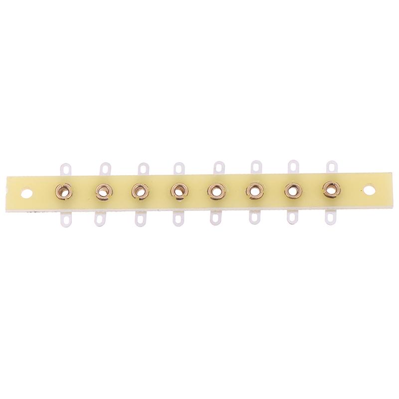 1ks 8kolíkový Fr4 Tag Strip Turret Terminal Board Generic Fr Hifi Vintage Amp Diy