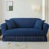Copridivano Universale a L 3 Posti con Chaise Stretchabile Tessuto a Bolle Antipolvere Copertura Protettiva