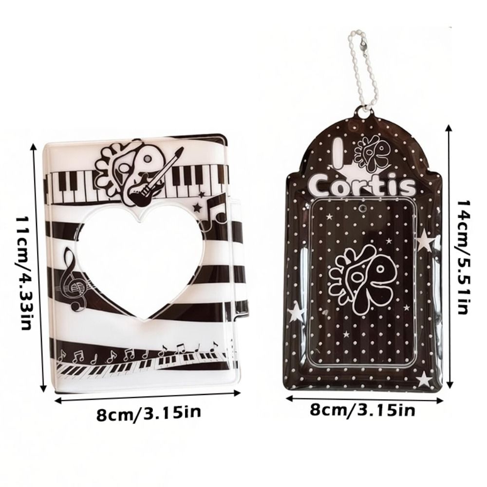 Wasserdichter PVC-Fotokartenhalter 32 Fächer 3 Zoll Kartenaufbewahrung Kartenhülle Schwarz Cortis Fotoalbum Kpop Idol Karte