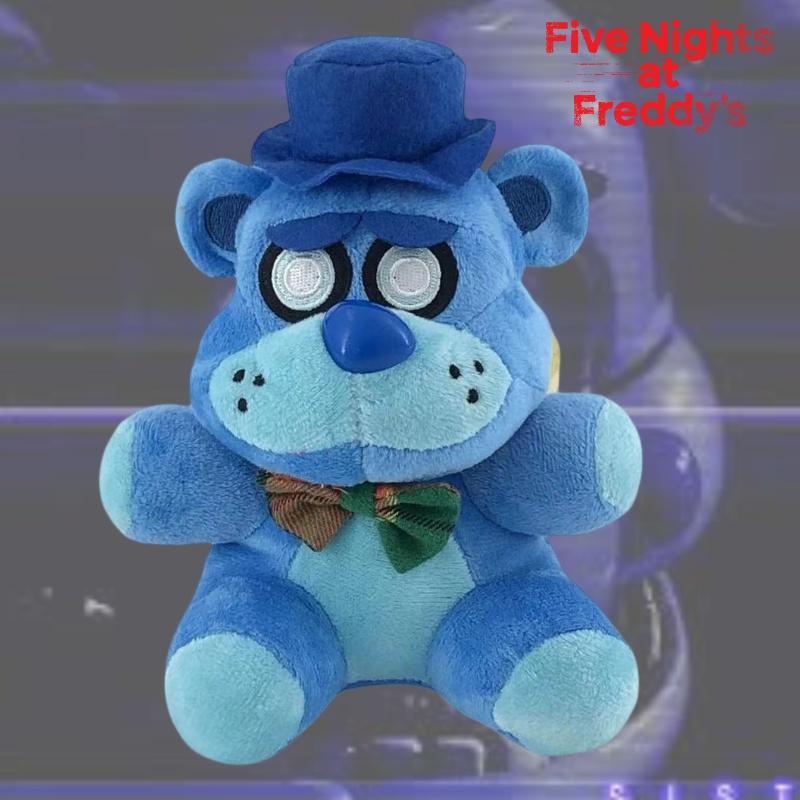 18cm Midnight Bear Plush Toy Super Soft Short Plush Stuffed Animal Cartoon Style Ideal Game Accessory