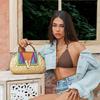 Women'S Bag Contrasting Color Portable Oblique Span Light Luxury Women'S Bag Ladies Bag Shell Bag