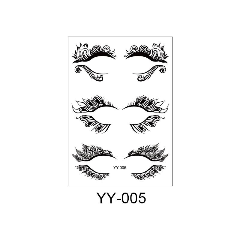 New Trendy Disposable Eyelash & Eyeshadow Tattoo Stickers