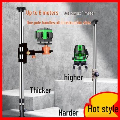 Infrared Telescopic Ceiling Support Rod with Double Lock Level