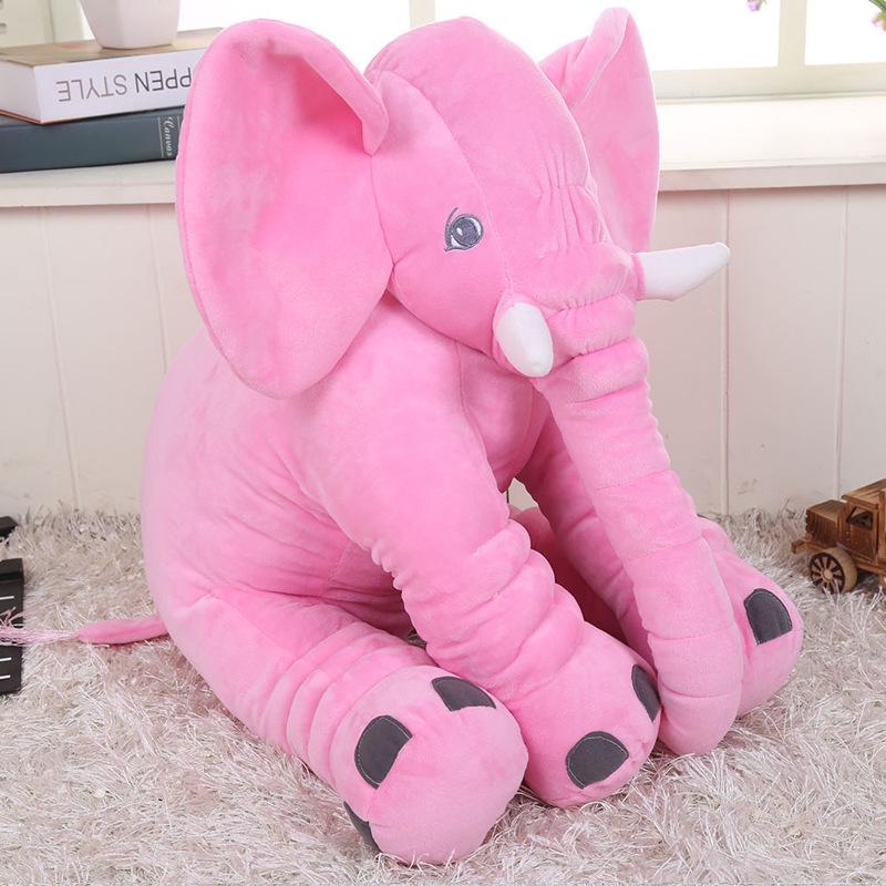 Beruhigendes Elefanten-Stofftier - Niedriges, langnasiges Kuschelkissen, Kreative Begleitpuppe, Geburtstagsgeschenk