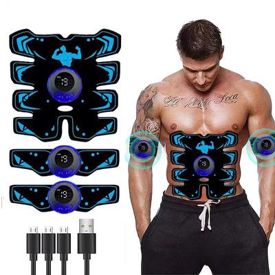 USB Wiederaufladbarer EMS Muskelstimulator ABS Arm 3 IN 1 Trainer Pad Kabellos Smart Fitness Bauchmuskeltraining Elektrischer Körper Schlank