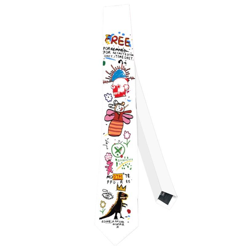 

Original ins tie shirt women s jk literary girl neckties college y2k accessories designed neck tie белый