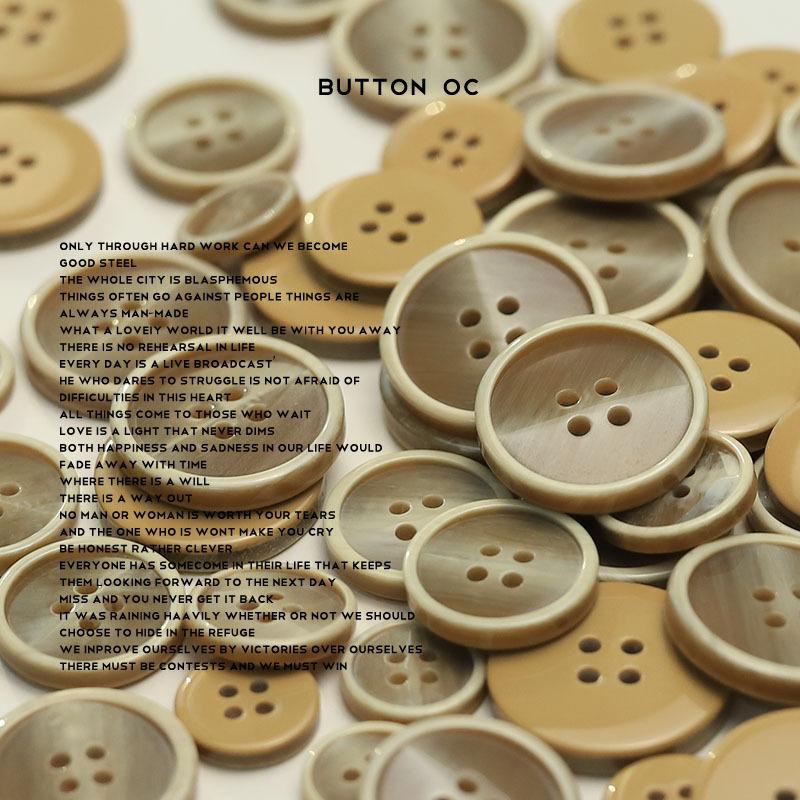 5Pcs Pleated Face, Thin Edge Resin Buttons, Suit Tweed Jacket, Double-Sided Nylon Fur Sweater, Trench Coat Buttons