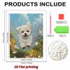 DIY Pearl Painting Set The Running Puppy Pattern Home Decoration Handmade Sticky Diamond Creative Canvas Pearl Art Painting Crafts Perfect Gift