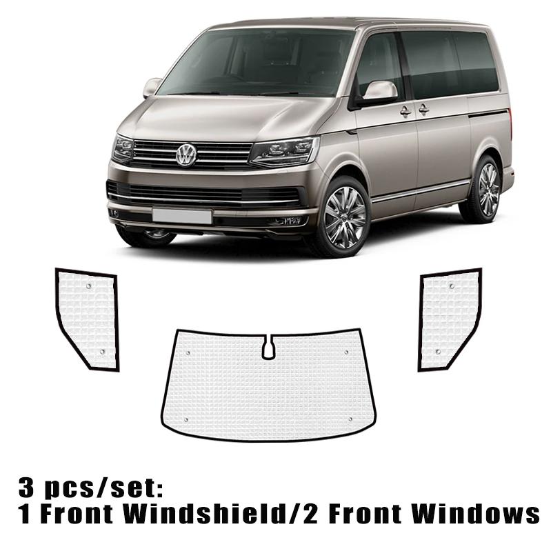 Full Covers Sunshades for Volkswagen VW Transporter T5 Caravelle Multivan Doubleback LWB 2003~2015 Windows Visor Mat Accessories