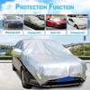 Konnfeir Half Car Body UV 210D Oxford Fabric Cover, Cover, Waterproof, Dustproof, Protection, (Sedan Compatible)