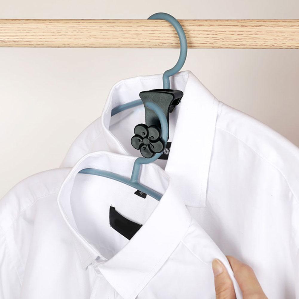 Flower Clothes Hanger Connector Hooks Space Saving Clothes Hanger Hooks Reusable Multifunctional for Clothing Organizer Hanger China Mainland