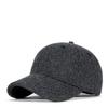 Autumn and winter new short brim wool baseball cap men's and women's simple business versatile trendy warm duck tongue hat