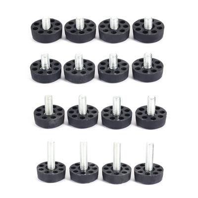 4 Pcs M8x10/14/18/28mm Thread Adjustable Table Foot Table Desk Furniture Leg Screw Levelling Foot Glide Leveler Feet Base 30mm
