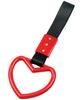 HTharros Hanging Leather Shape Car Hanging Ring Interior Accessory Heart