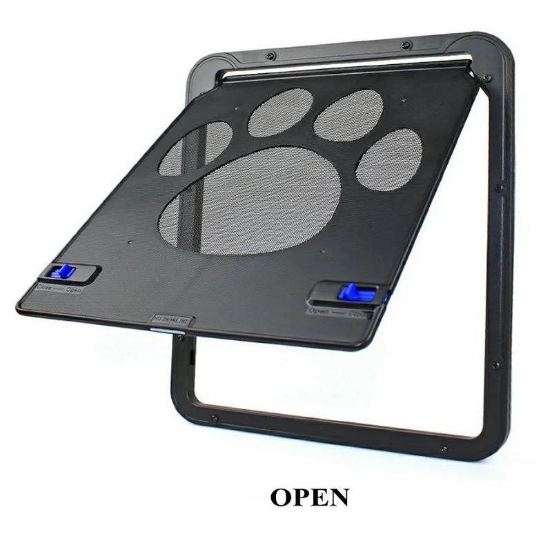 

Portable Pet Screen Door for Small Pet-1pcs ABS Plastic Lockable Flap Gate Easy Install Security Mesh Door for Kitten Puppy Home S 24x29cm