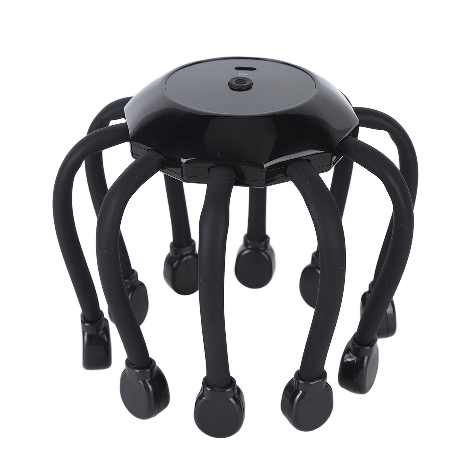 

Электрический массажер для кожи головы, 4 режима, вибрационный массаж, помощь во сне, красный светодиод, снятие стресса, беспроводная головка