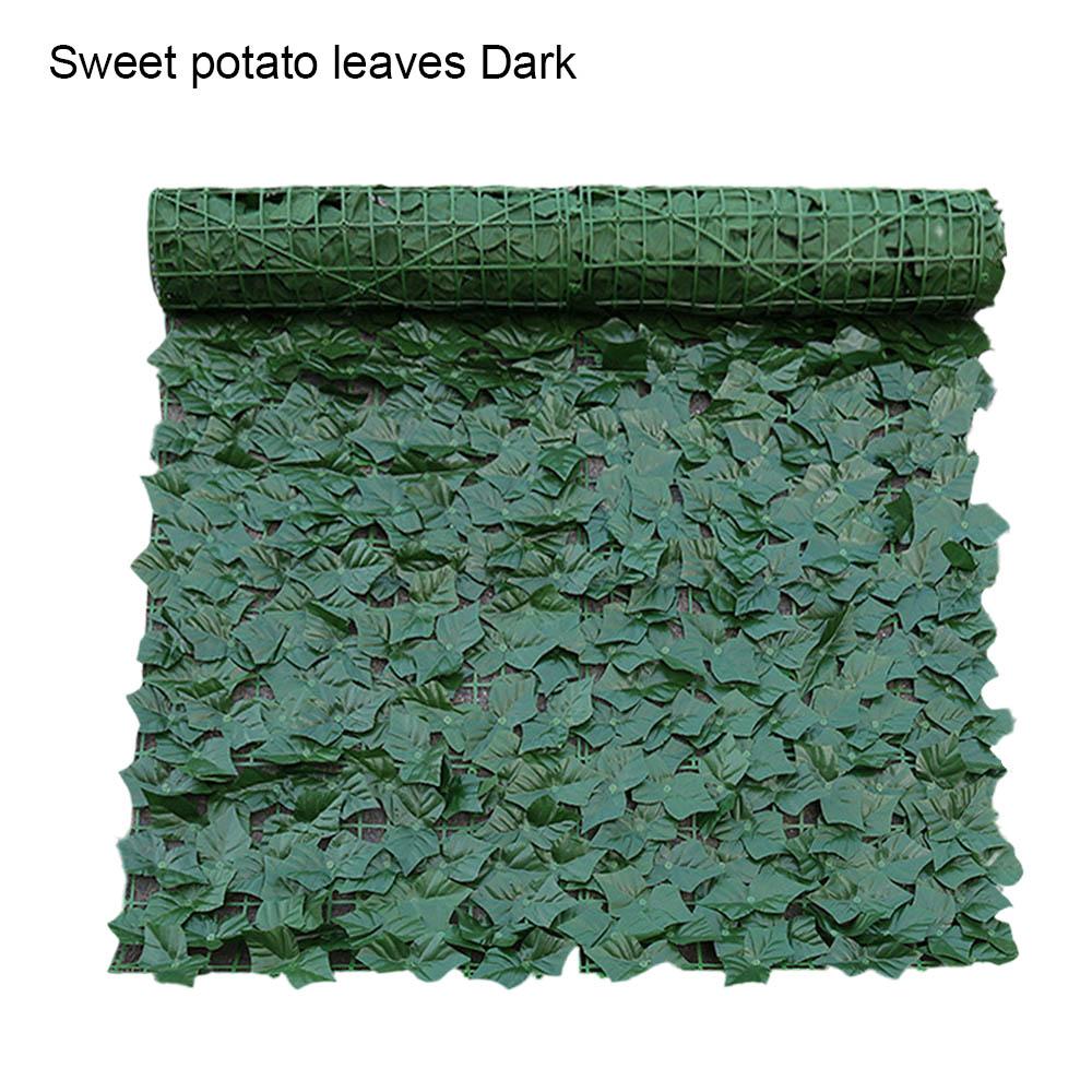 Artificial Hedges Ivy Leaf Garden Fence Roll Privacy Screen Wall Cover Decor