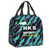 Custom H-HKSES CLK Insulated Lunch Tote Bag for Women Portable Thermal Cooler Food Lunch Box Kids School Children