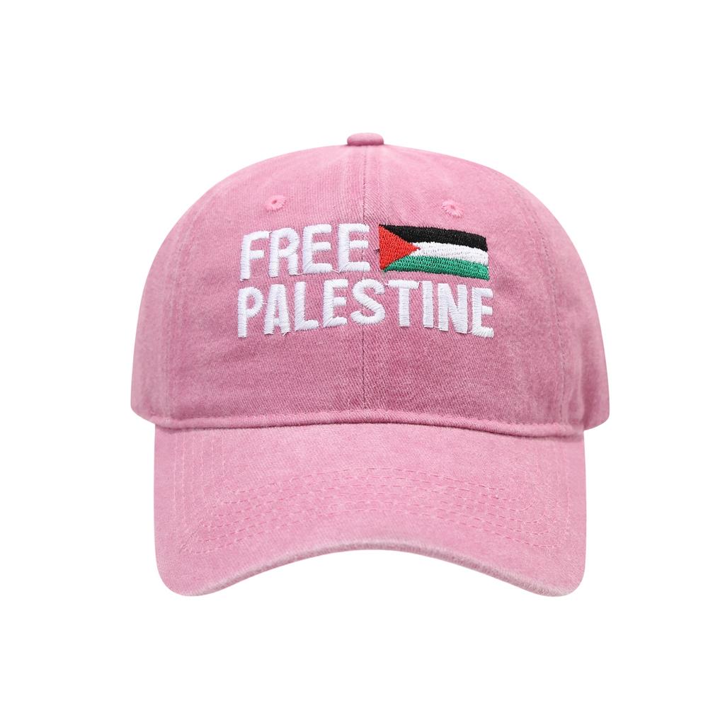 Embroidered Baseball Cap Adjustable Dad Hat with Flag Design Unisex Sun Protection Hat for Outdoor Activities Casual Wear
