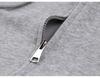 Gray Slim Fit Petite Korean Style Zip-Up Hooded Cardigan for Women, Ideal for Early Autumn/Spring Upper Outerwear
