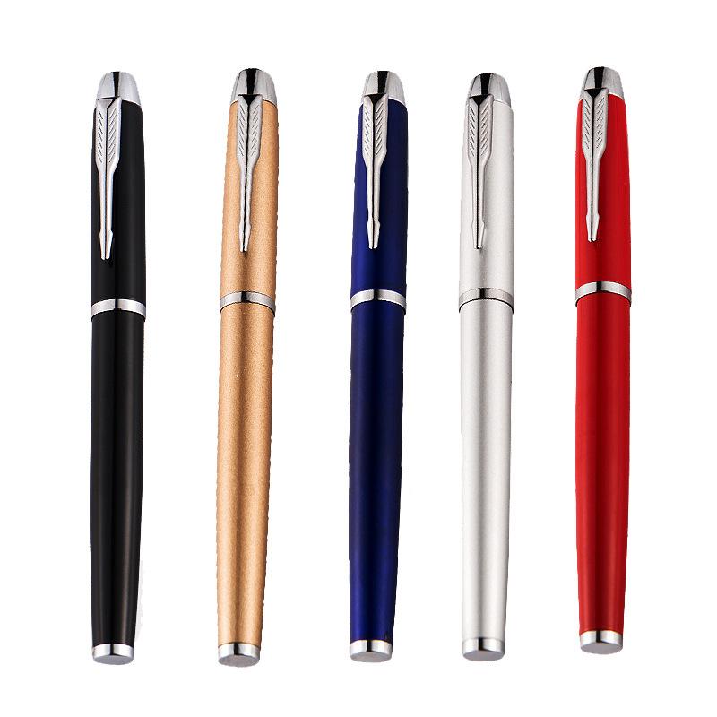 Signature Pen, Metal Gift Box Set, Business Souvenir, Orb Pen, Advertising, Gender-Neutral Pen, Black Fountain Pen Lettering