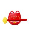 Cartoon Knock Knock Wooden Fish Ornament - Cute Granule Lucky Cat Decoration for Office