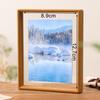 Double-Sided Solid Wood Frame with Acrylic Cover for Art and Calligraphy Presentation In Home and Office Settings