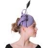 Violet Top Hat Popular Hemp Yarn Banquet Mesh Top Hat Bride Feather Hairpin Europe And America
