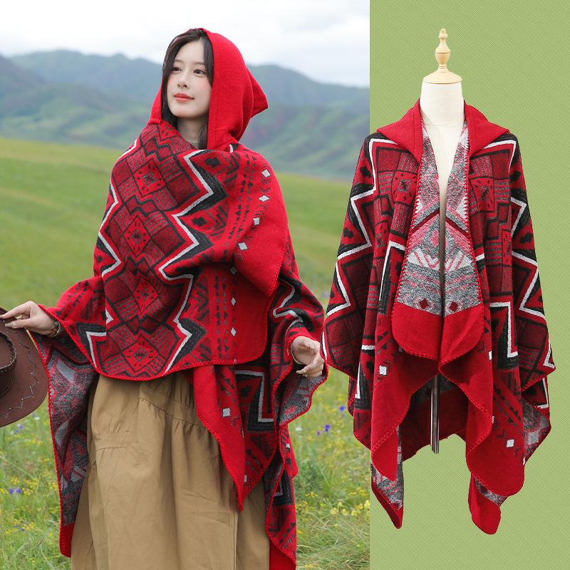 Pele amigável e respirável quente e versátil casa, outono e inverno xale de viagem feminino, capa grossa, cobertor de ar condicionado