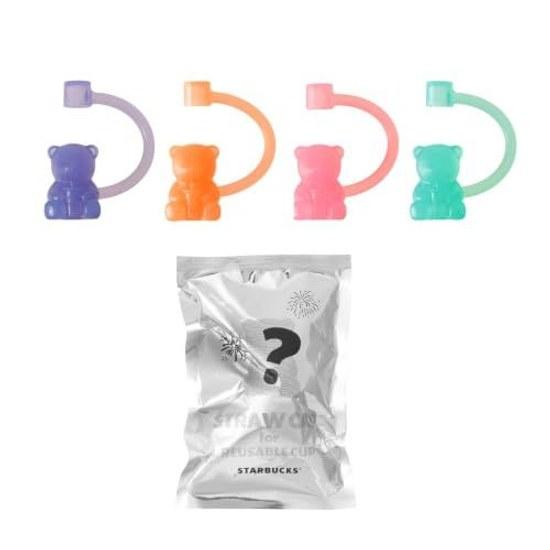 Starbucks Staba Starbacks Mystery Color Changing Reusable Cold Cup Fireworks 710ml + Pack Dedicated Straw Cap Bearista Sparkling