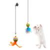5Pcs Cat Teaser Ball Fun Feather Toys Pet Interactive Toy for Cat Play Exercise