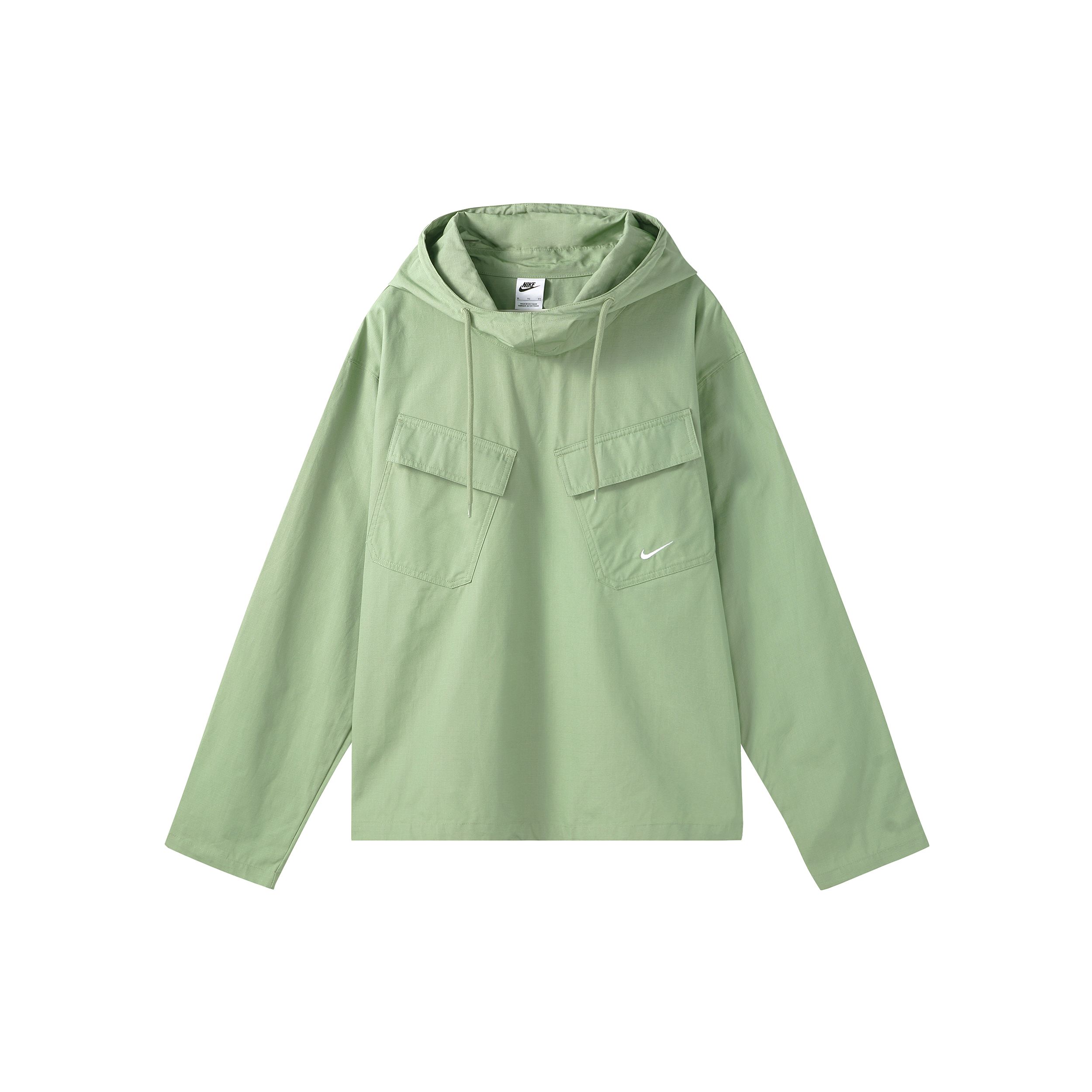 Nike Life Woven Pullover Field Jacket Oil Green DX0718-386 L