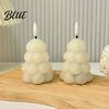 Christmas Party Table Centerpieces Tree Shaped Flameless LED Candles, Battery Operated Flickering Candle Dorm Room Bedside Lights Light, Holiday
