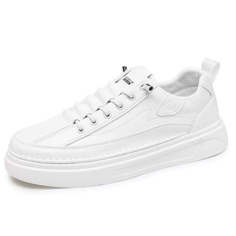 Fashion Hot Sale Men's Leather Casual Shoes Soft Sole Lace-up Oxford Shoes Handmade Male Tenis Masculino New Design Skateboard Footwear