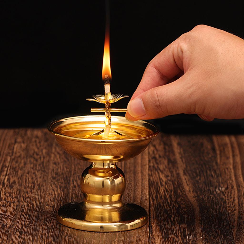 Household Lamp Holder Buddhist Articles Dedicated To Ever-burning Lamps Used for Desktops Decoration Emergencys Lighting