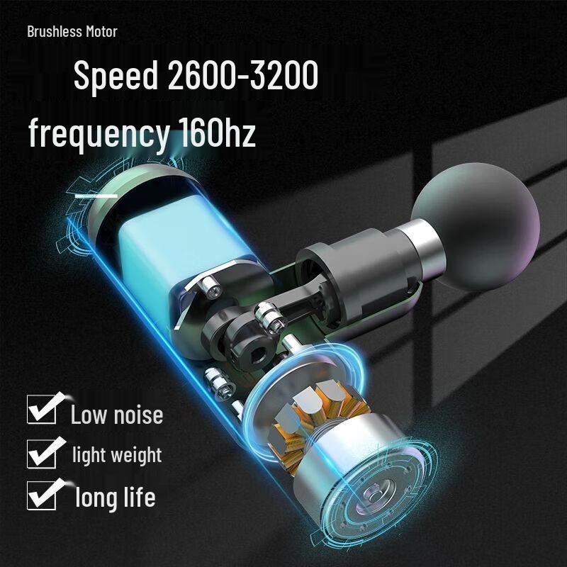 Hezheng Portable Fascia Massage Gun CN plug (adapter included)