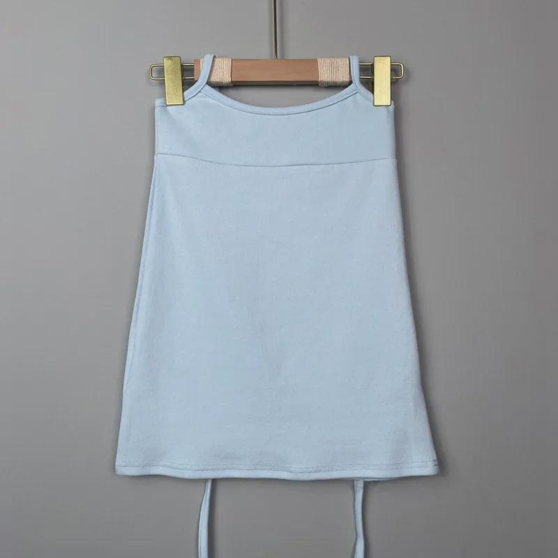 Korean Dongdaemun Sexy Halter Neck Hip Wrap Skirt