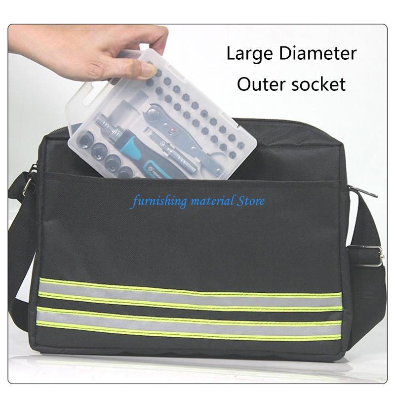 Y5GD Simple Single Shoulder Tool Bag Large Capacity Thickened Oxford Fabric Bag