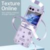 For Samsung Galaxy Z Flip 5 4 3 Case Electroplating Transparent Starry Sky Flat Hinge Full Wrap Drop Cover For Flip5 Flip4 Flip3